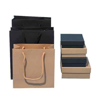 China Recycled Materials Packaging Paper Cardboard Cardboard Box Black Sky And Earth Cover Cosmetic Gift Box Wholesale for sale