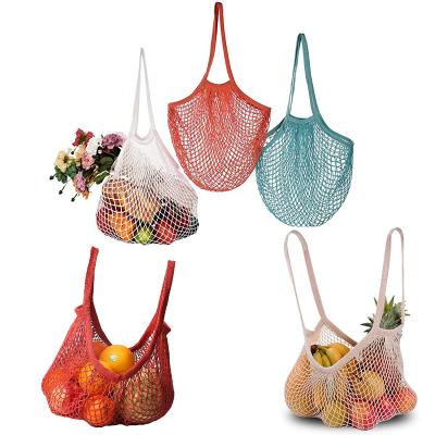 China Hot Sale Handled Mesh Net String Shopping Reusable Carry Bag for sale