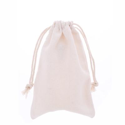 China BIODEGRADABLE Wholesale Stock 3X4 Inch White Cotton Storage Bags for sale