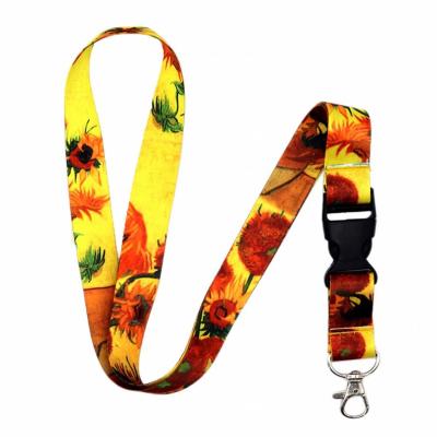 China Bulk Nurse Company Advertising Lanyard Swivel Lanyards Flat Neck Badge Hooks Durably for sale