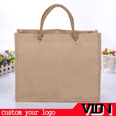 China Personalized Custom Handled Jute Bag for sale