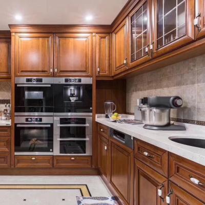 China Custom Plywood MDF Kitchen Cabinets Restaurant Furniture Units for sale