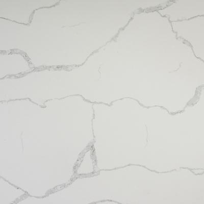 China Factory White Artificial Quartz Stone Countertop Sheet Slabs Engineered for sale