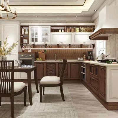 China Anti Fouling Kitchen Melamine Cupboards Custom Cabinet Makers for sale