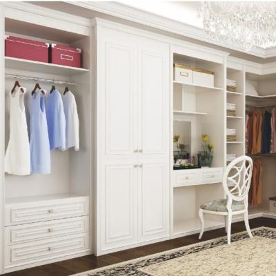 China Custom Made L Shaped Walk In Closet Wardrobe 5x4 7x7 for sale