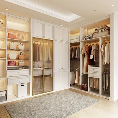 China Particle Board Walk In Robe Storage Wardrobe Furniture Anti Scratch for sale