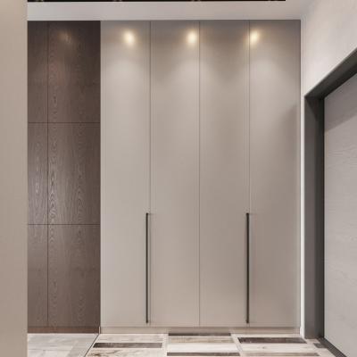 China Modular Wooden Internal Storage Wardrobe Already Assembled Plywood for sale