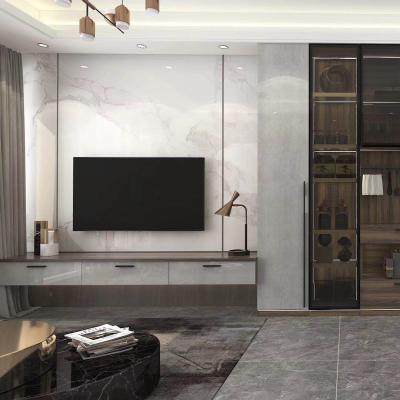 China Customized ODM Smart Solid Wood Media Console 50Inch Home Furniture for sale