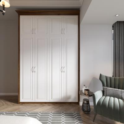 China Stylish And Functional Solid Wood 15mm Swing Door Wardrobes Hotel , Apartment for sale