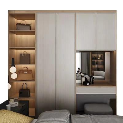 Китай Modern Flat Packed Melamine Door Auto Swing Wardrobe In Matte Finish продается