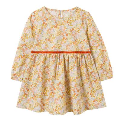 China 2020 Breathable Summer Spring And Floral 100% Cotton Flared Baby Kid Clothing Dresses For Girl for sale