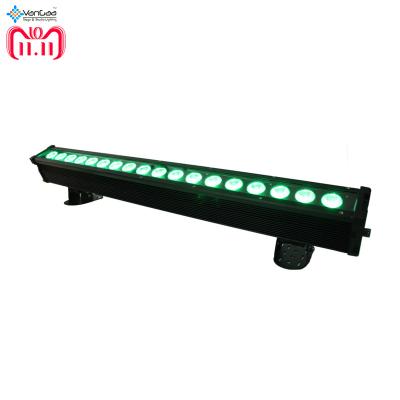 China Stage/theater/studio/tv DMX512 Wash Wall Light LED RGBWAUV Joint 18PCS*18W 6in1 LED Wall Wash Light for sale