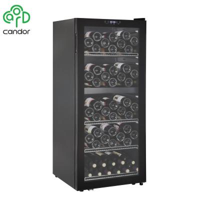 China Zhongshan Zone Commercial Franchise 69 Bottles Double Compressor Red Wine Refrigerator for sale