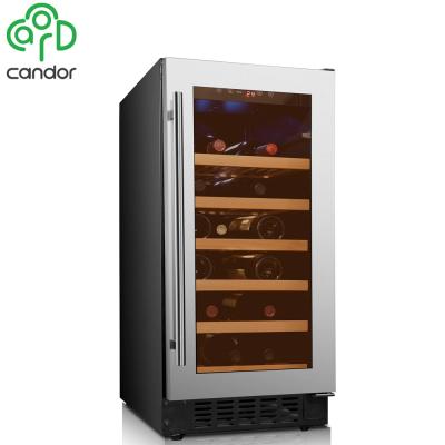 China Zhongshan Commercial Franchise 33 Bottles Built In Wine Cooler Integrated Wine Cabinet for sale