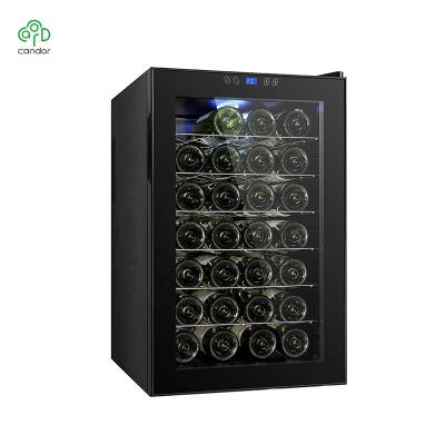 China Free Low Noise 80L LCD LED Display Cellar Cooler Refriger/Household Fridge With Glasses for sale