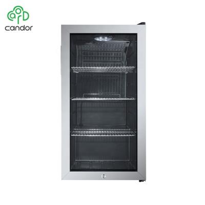 China Single-Temp OEM Custom 100 Boxes 88L Compressor Bar Beverage Display Cooling Cooler For Home/Commercial Use for sale