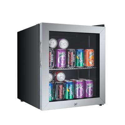 China Single-temperature Beverage Cooler 46L 62L 88LSteel Glass Stainless for sale