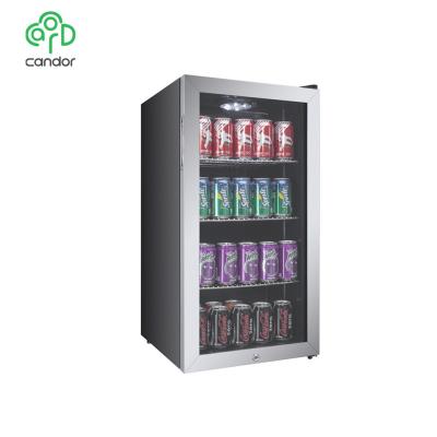 China Single-temperature OEM 88L/100Cans Free Compressor Box Cooling/Refrigeration Cooler Refrigerator For Home for sale