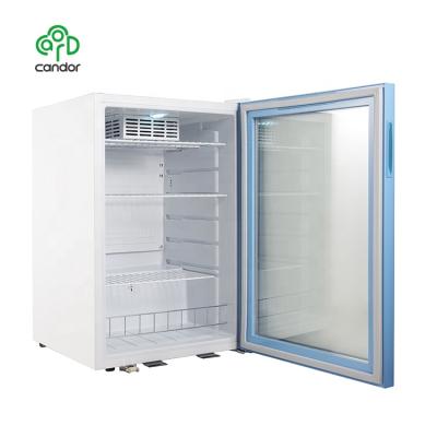 China 100L Low Temperature Factory Custom Low Noise Pharmacy Grade Insulin Cooler 100L 4-38C Refrigerator for sale