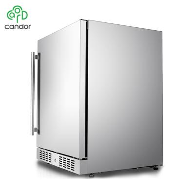 China 145L COMPRESSOR Customized Franchise Outdoor Stainlessn Unit And Free Installation Undercounter Compressor Fridge Refrigerator for sale