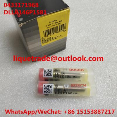 China BOSCH Genuine fuel nozzle DLLA146P1581, 0433171968 , DLLA 146 P 1581, 0 433 171 968 for 0445120067, 04290987, 20798683 for sale