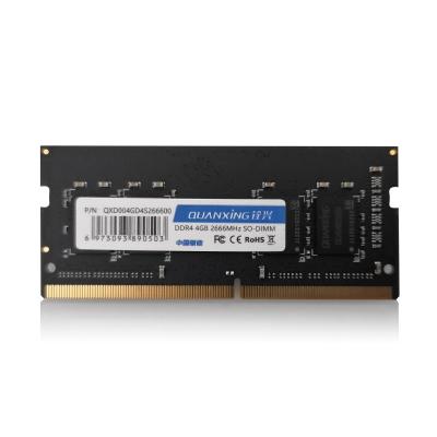 China QUANXING LAPTOP Module RAM Memory DDR4 2666MHz 4GB SO-DIMM for 4G DDR4 2666 laptop for sale