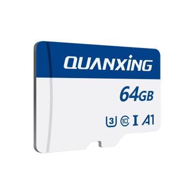 China High Quality Wholesale C10 U3 Card Memory Card 64GB Stable Price QXC064GMSD10U300 for sale