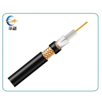 China Low Attenuation RG6 Coaxial Cable Tinned Copper Conductor Physical Foam PE Insulation for sale