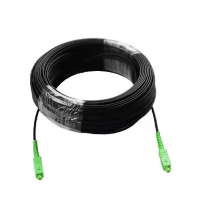 China 30M 50M 100M 150M 200M FTTH DROP CABLE PATCH CORD FIBER OPTIC 1 CORE SM G657A1 PRE CONNECTORIZED for sale