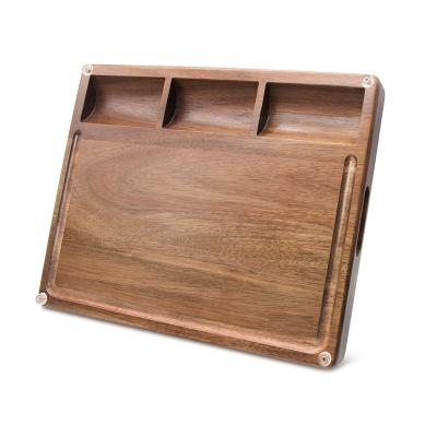 China Durable Kitchen Chopper Durable Acacia Wood Cutting Board with Deep Juice Grooves for sale