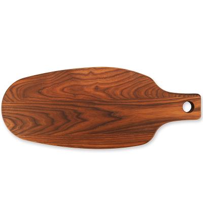 China Viable high quality wooden cutting board with handle and hole for sale