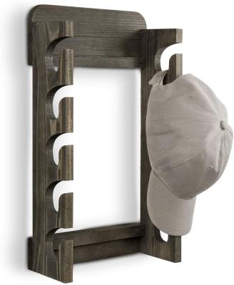 China Gray Solid Wood Wall Mounted Contemporary Contemporary Rustic Shelf for sale