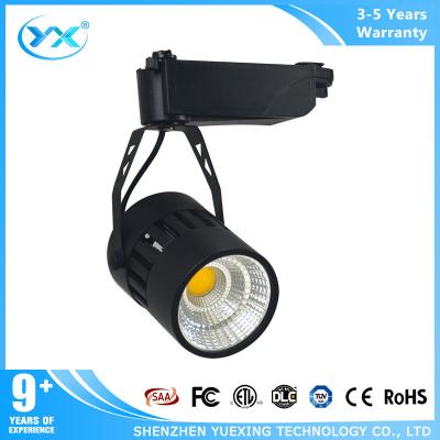 China COB commercial track lighting 30w led track lamp with 15/24/60 degree beam angle for sale