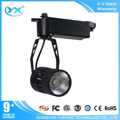 China AC90-264v COB chip black led track lights Dimmable for shops 5500k 40w lights for sale