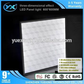 China Ningún ahorro de la energía del CRI >80 5500K del panel 36w de los scrows 600*600 3D LED en venta