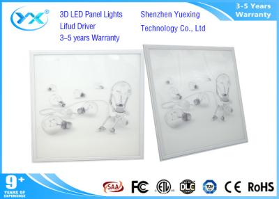 China La materia prima 5000k refresca a la FCC llevada 3D blanca de RoHS SAA del CE del rectángulo de la luz del panel en venta