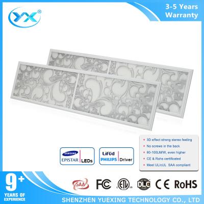 China El panel hermoso de la imagen 3D LED de la oficina, CRI80 llevado ahuecó luces del panel de techo en venta