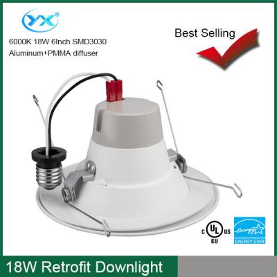 China High power E27 18w Dimmable LED Downlight 1300lm with 2800-6000K CCT for indoor lighting for sale