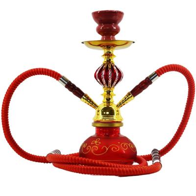 China 2 hose.metal.luxury.durable China factory hotsale amazon handle metal hookah hose shisha 2 hose colorful acrylic hookah for sale