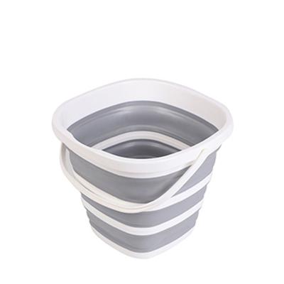 China Square Foldable Shape Folding Bucket Fishing Camping Fishing Household Cleaning Portable Square Bucket for sale