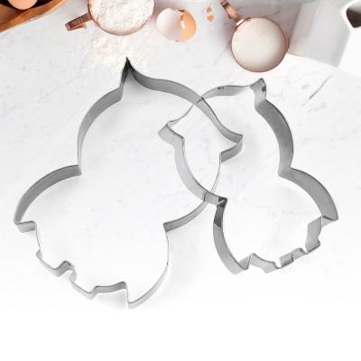 China Owl Biscuit Mold Household Kitchen Stainless Steel Biscuit Cake Mold Viable Fondling Baking Tool for sale