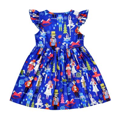 China Anti-Static Babies Fall Winter Knee Length Girls Dress for sale