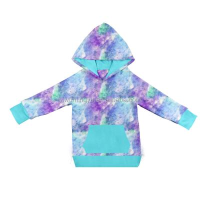 China Fashion street waterproof sports wear quality pullover tie dye hoodies for kids for sale