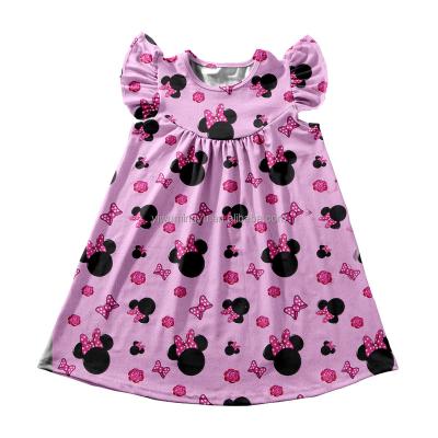 China Anti-Static White Soft Floating Fabric Kids Girls Summer Sleeveless Dress for sale