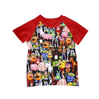 China Promotional baby kids baby t-shirt children's cotton sports raglan anti-shrink t-shirt custom made for sale