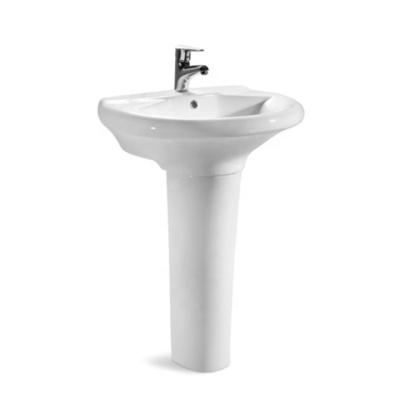 China Desgin Sri Lanka Modern Top Quality OEM Ceramic Bathroom Hand Wash Basin With Pedestal for sale