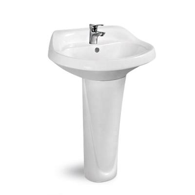 China Factory Modern OEM Bathroom Ceramic Wash Hand Basin With Pedestal for sale