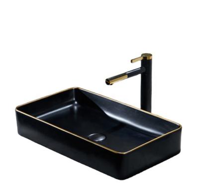 China Luxury Ceramic Hand Wash Small Size Antique Ceramic Wash Sink Bathroom Basin Bowl Chaozhou Gold Basin for sale