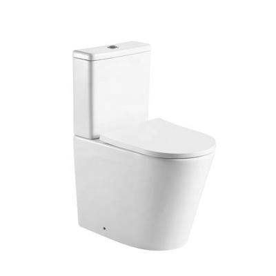 China Pan For School Office Hotel Home Restaurant Rimless White Toilet Good Quality Double-flow Down Wash Toilet for sale