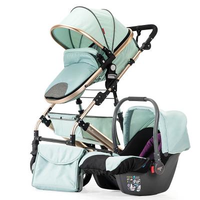 China High Landscape European Style High Landscape Baby Bike Stroller 3 In 1 Luxury Babies Kids Pram Stroller for sale